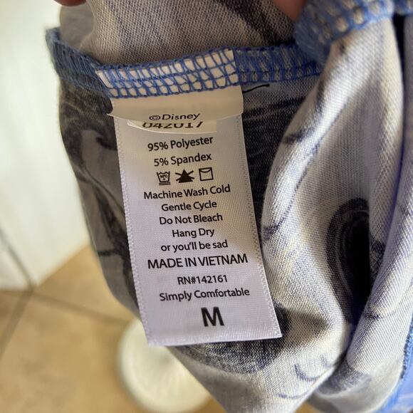 Disney LuLaRoe Womens Top Medium Randy Blue Gray Minnie Mouse Baseball Tee NEW - Picture 4 of 4